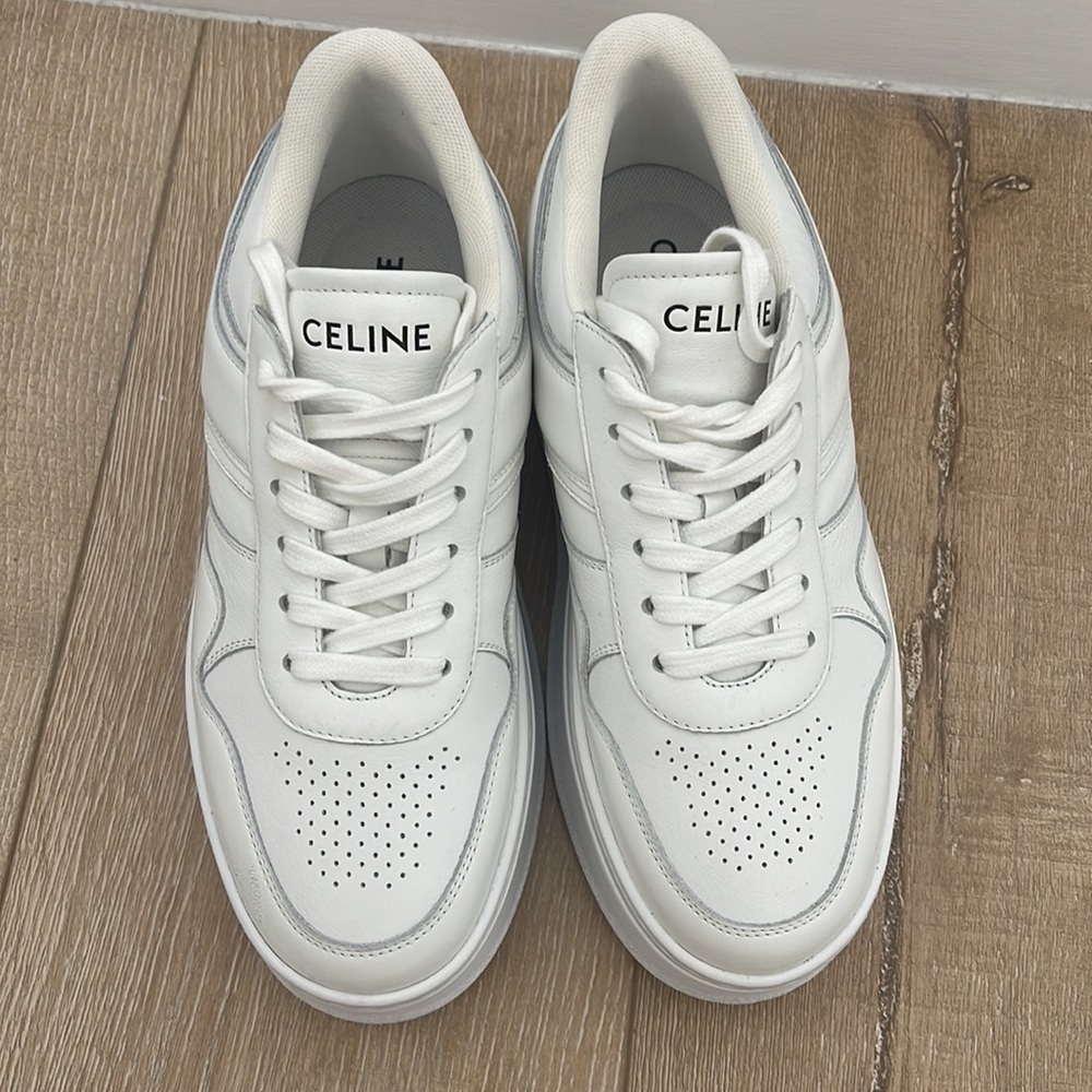 BLOCK SNEAKERS WITH WEDGE OUTSOLE IN CALFSKIN
OPTIC WHITE